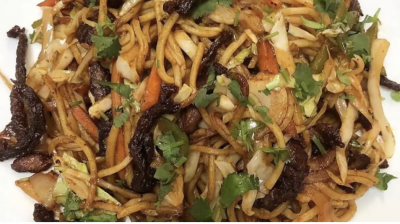Lamb Sukuti Chowmein