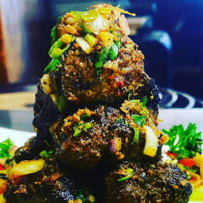 Goat sekuwa