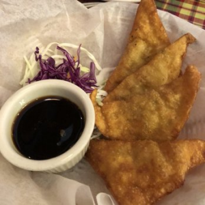 Gyow Tod (Fried Wonton) (4 Pieces)