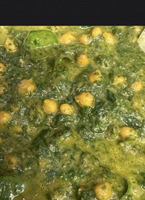Spinach & Garbanzo Curry vegan
