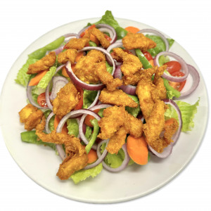 Crispy Chicken Garden Salad (Romaine Lettuce)