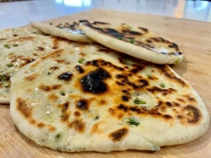 Goat Cheese Cilantro Naan