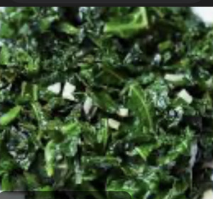 Sauteed Kale & Spinach with Garlic