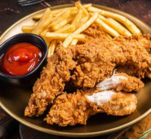 Chicken Tenders with fries