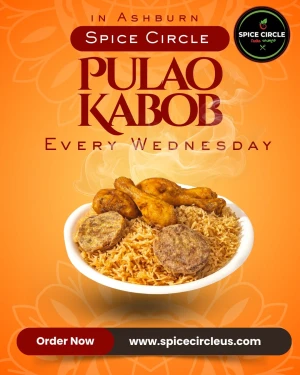 Pulao with Shammi Kababs