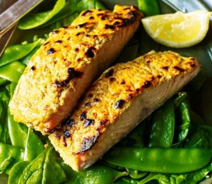 Salmon Kebab