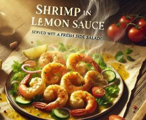 Shrimp in Garlic Lemon Sauce