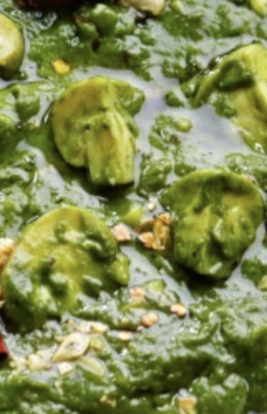 Spinach & mushroom
